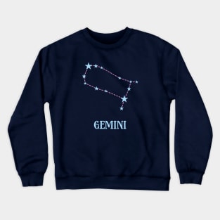 Gemini Zodiac Sign Constellation Crewneck Sweatshirt